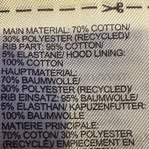 Adidas Gray Kids Hoodie with Logo Striped Sleeves Size M - Picture 7 of 9